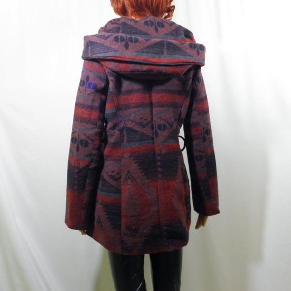 Coffee Shop Multi Color Navajo Style Car Coat - Picture 7 of 8